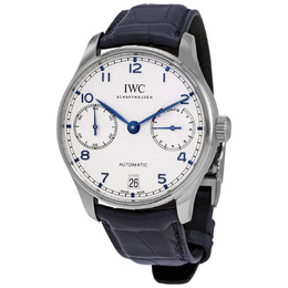 IWC Portugieser Automatic Silver Dial Mens Watch iw500705