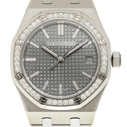 Audemars Piguet Royal Oak Automatic Diamond Grey Dial Unisex Watch 15551st.zz.1356st.06