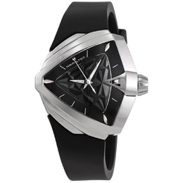 HAMILTON VENTURA QUARTZ BLACK DIAL LADIES WATCH H24251330