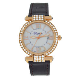 Pre-owned Chopard Imperiale Mother of Pearl Dial Ladies Watch 384238-5003
