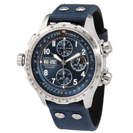 Hamilton X-Wind Lefty Chronograph Automatic Blue Dial Mens Watch h77906940