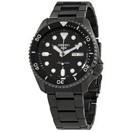 Seiko 5 Sports SRPD65K1 Mens Automatic Watch with Black Dial