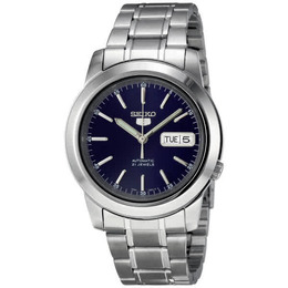Seiko Series 5 Automatic Blue Dial Mens Watch snke51