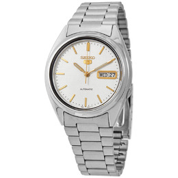 Seiko Automatic White Dial Mens Watch snxg47k1