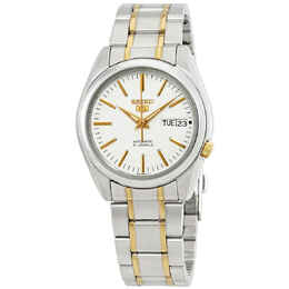 Seiko Series 5 Automatic White Dial Mens Watch snkl47