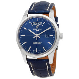 Breitling Transocean Day Date Automatic Blue Dial Mens Watch a453109t/c921.731p.a20ba.1