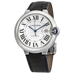 Cartier Ballon Bleu Automatic Silver Dial Mens Watch WSBB0026