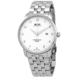 Mido Baroncelli Automatic Chronometer White Dial Mens Watch, Article: M03760811012