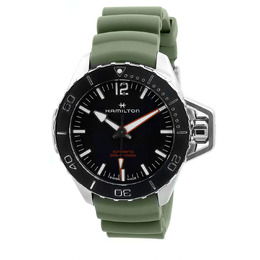 Hamilton Khaki Navy Frogman Automatic Black Dial Mens Watch h77825331