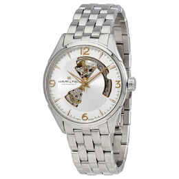 Hamilton Jazzmaster Open Heart Auto Silver Dial Mens Watch H32705151