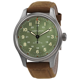 Hamilton H70545560 Khaki Field Mens Automatic Green Dial Watch
