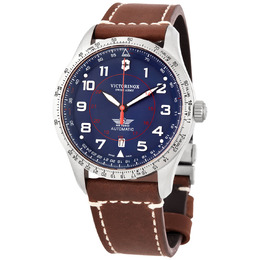 Victorinox Swiss Army Ariboss Automatic Blue Dial Mens Watch 241887