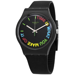 Swatch FREETID Quartz Black Dial Unisex Watch SO29B1003