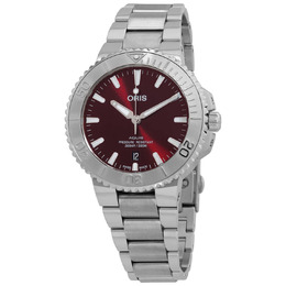 Oris Aquis Automatic Mens Watch Red Dial Calibre 733