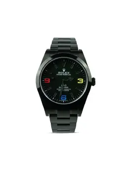 Mad Paris customised pre-owned Explorer Rainbow 39mm 18833846