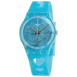 Swatch Mothers Day Love From A To Z GZ353 Blue Dial Ladies Watch