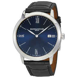 Baume & Mercier Classima Blue Dial 40mm Mens Watch moa10324