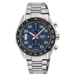 Gevril Ascari Chronograph Automatic Blue Dial Mens Watch 48311b