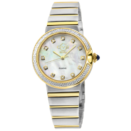 Gevril Sorrento Diamond Mother of Pearl Dial Ladies Watch 12444B