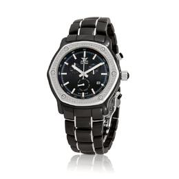 Le Vian Chronograph Quartz Diamond Black Dial Unisex Watch lv278crde