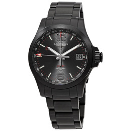Longines Conquest V.H.P. Quartz Black Dial Mens Watch l37182566
