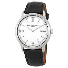 Baume & Mercier Classima White Dial 42mm Mens Watch 10414
