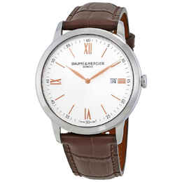 Baume & Mercier Classima Silver Dial 42mm Mens Watch 10415
