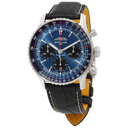 Breitling Navitimer B01 Chronograph Automatic Chronometer Blue Dial Mens Watch ab0139241c1p1