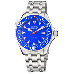 Gevril Hudson Yards Automatic Blue Dial Mens Watch 48801
