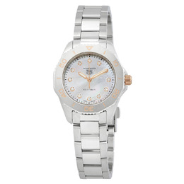 Tag Heuer Aquaracer Quartz Diamond White Mother of Pearl Dial Ladies Watch wbp1450.ba0622