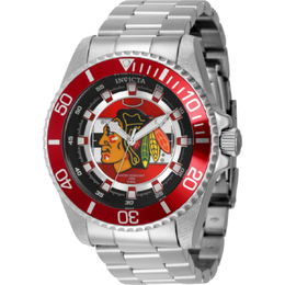 Invicta NHL Chicago Blackhawks Quartz Red Dial Mens Watch 42234