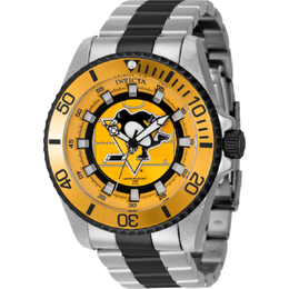Invicta NHL Pittsburgh Penguins Quartz Mens Watch 42242
