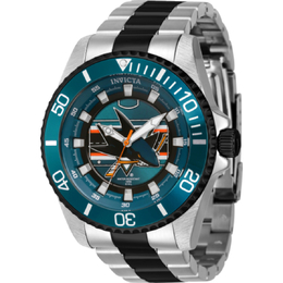 Invicta NHL San Jose Sharks Quartz Mens Watch 42254