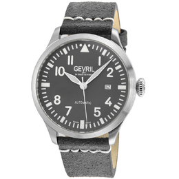 Gevril Vaughn Automatic Grey Dial Mens Watch 43550