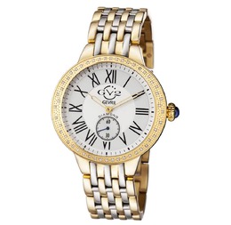 Gevril Astor Quartz Diamond White Dial Ladies Watch 9105
