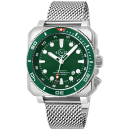 Gevril XO Submarine Automatic Green Dial Mens Watch 4540b