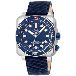 Gevril XO Submarine Automatic Blue Dial Mens Watch 4542