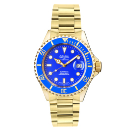 Gevril Wallstreet Automatic Blue Dial Mens Watch 4854a