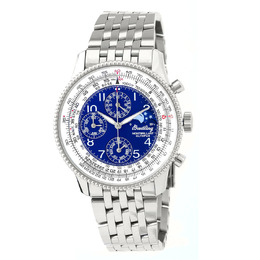Men's Breitling Montbrilliant Olympus Chronograph Automatic Blue Dial - Article No. a1935012