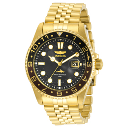 Invicta Pro Diver Quartz Black Dial Root Beer Bezel Mens Watch 30622