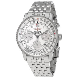 Breitling Cosmonaute Chronograph Automatic Chronometer Silver Dial Mens Watch a2232212/g517.423a