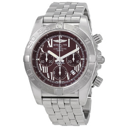 Breitling Chronomat Chronograph AB011011/K522.375A Mens Automatic Watch - 44mm Silver Stainless Steel Case with Roman Dial, Tachymeter & Sapphire Crystal