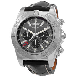 Breitling Chronomat GMT Chronograph Automatic Chronometer Blue Dial Mens Watch ab041012/f556.761p.a20d.1
