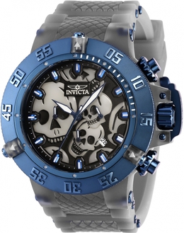 Invicta Subaqua Chronograph Skull Dial Quartz Watch 37329