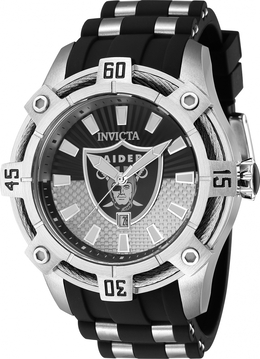 Invicta NFL Las Vegas Raiders Quartz Black Dial Mens Watch 42066