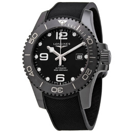Longines Hydroconquest Automatic All Black Ceramic Mens 43mm Watch L37844569