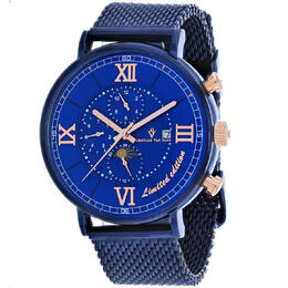 Christian Van Sant Somptüreuse LTD Chronograph Automatic Blue Dial Mens Watch CV1158
