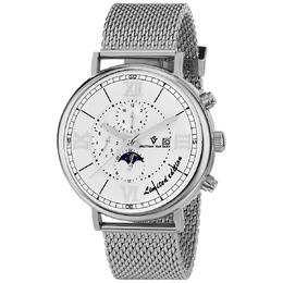 Christian Van Sant Somptueuse LTD Chronograph Automatic White Dial Mens Watch CV1150 - Stylish Chrono