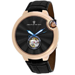 Christian Van Sant Cyclone Automatic Black Dial Mens Watch cv0147