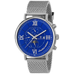 Christian Van Sant Somptueuse LTD Chronograph Automatic Blue Dial Mens Watch CV1152